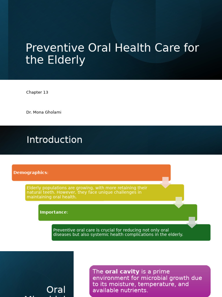 Preventive Oral Care for the Elderly | PDF | Oral Hygiene | Health Sciences