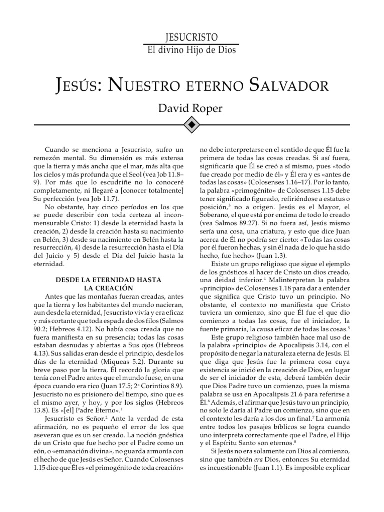 Jesus El Divino Hijo de Dios | PDF | Jesús | Cristo (título)