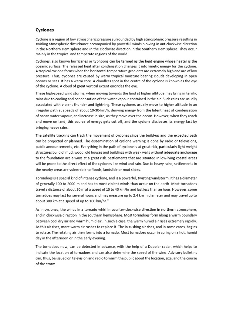 Natural Disaster | PDF | Tropical Cyclones | Erosion