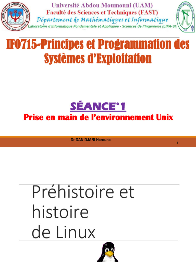 Introduction à l'environnement Unix/Linux | PDF | Distribution Linux ...