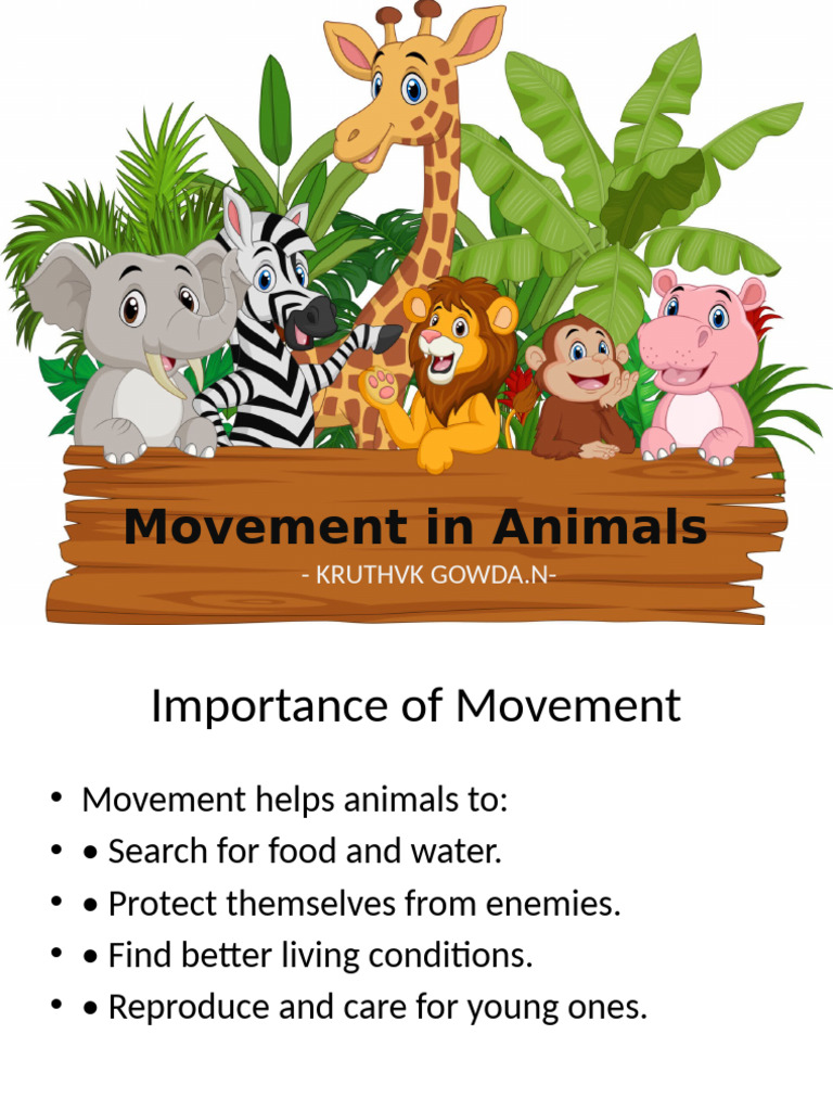 Types and Importance of Animal Movement | PDF