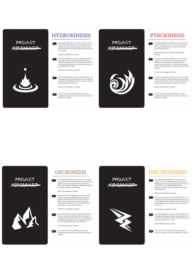 Project Kinmaker: Kinesis Powers Guide | PDF | Emotions | Thought