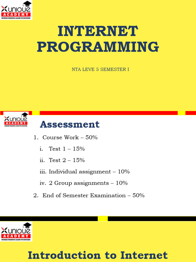 Internet Programming Course Overview | PDF | World Wide Web | Internet ...