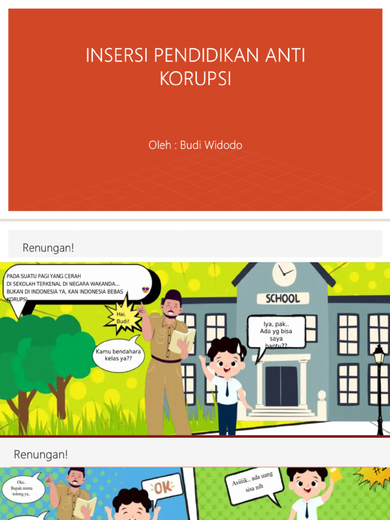 Insersi Pendidikan Anti Korupsi | PDF