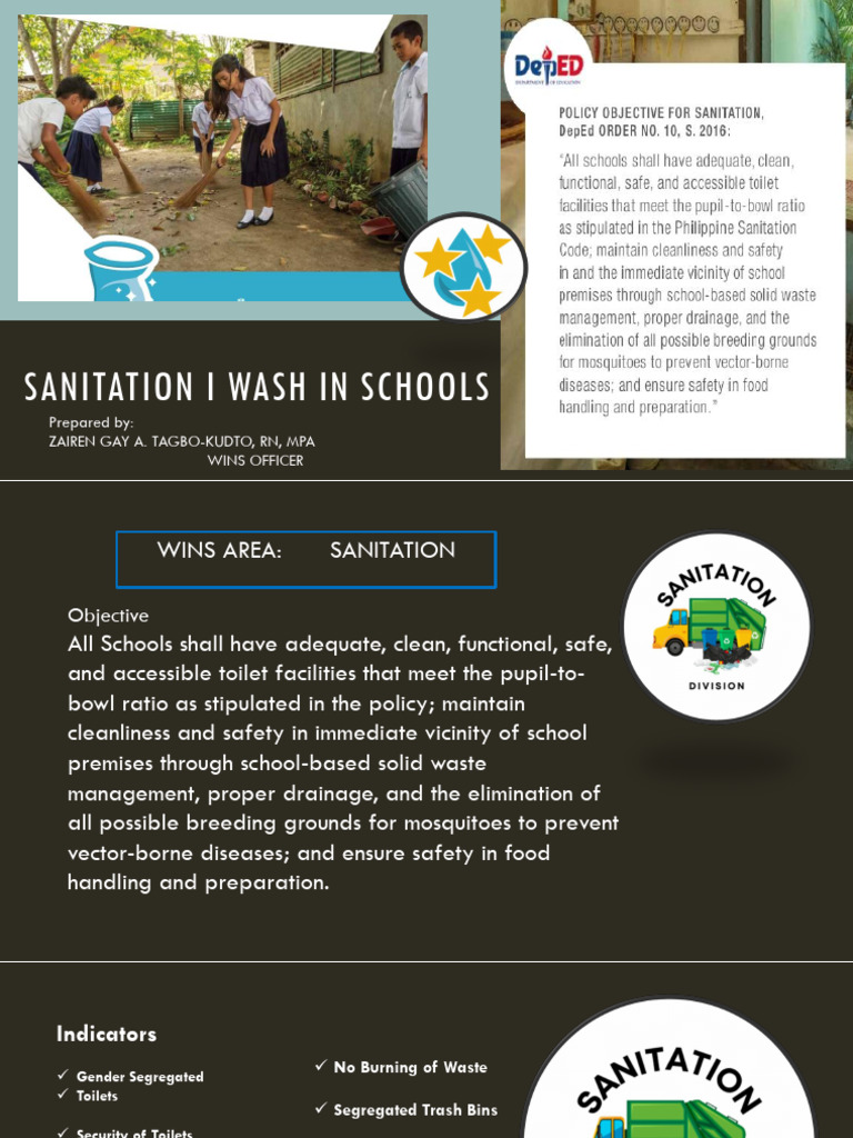 Sanitation I Wash in Schools | PDF