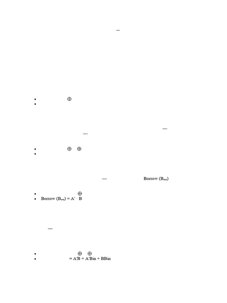 Unit III QA | PDF | Subtraction | Digital Electronics