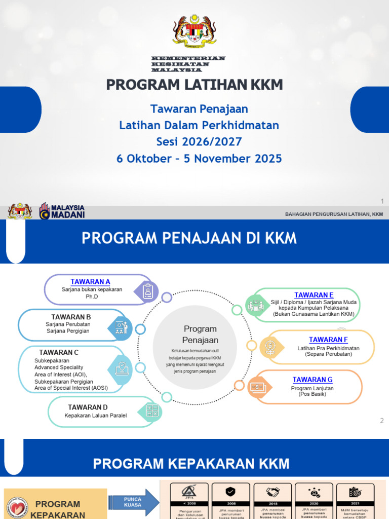 Pembentangan Program Latihan Dalam Perkhidmatan 1 | PDF