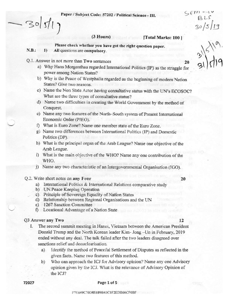Pol Sci III | PDF