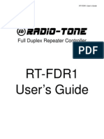 Rt-Fdr1 User's Guide: Full Duplex Repeater Controller