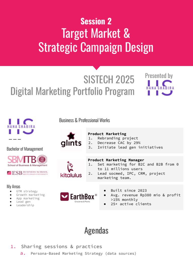 Target Market & Campaign Design Strategies | PDF | Marketing | Brand