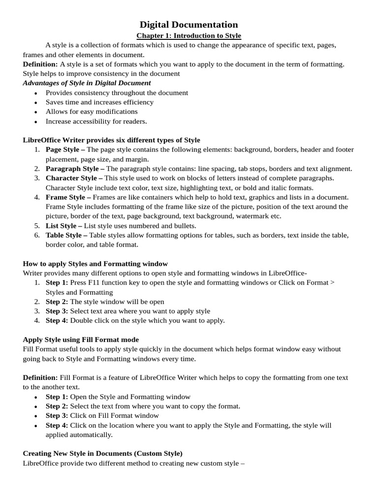 LibreOffice Writer Styles and Images Guide | PDF | Computer File ...