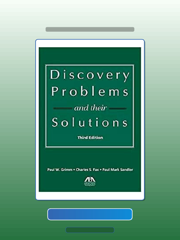 Answers for Discovery Problems and Their | PDF | Multiple Choice