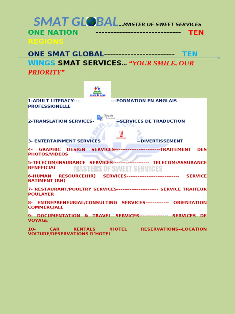 Comprehensive SMAT Services Overview | PDF