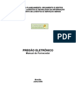 Manual Pregão Eletrônico - Fornecedor