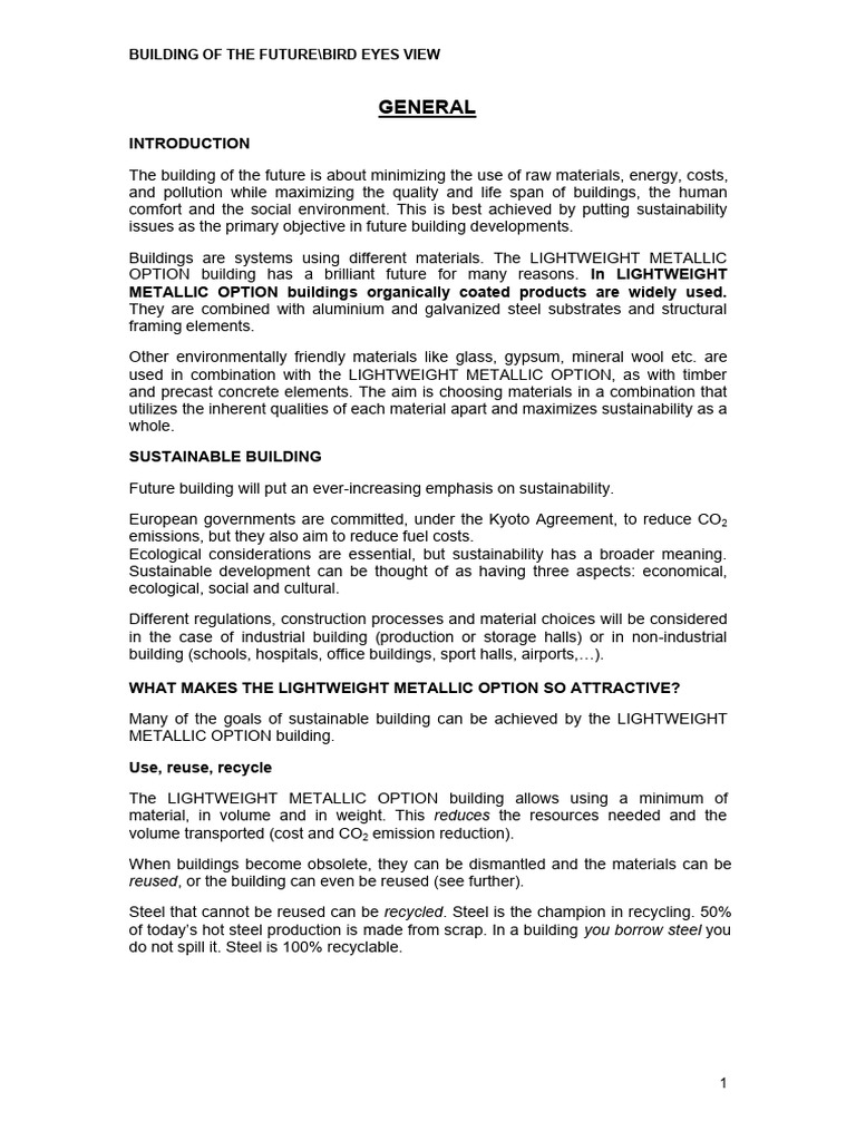 Future Sustainable Building Innovations | PDF | Building Insulation ...