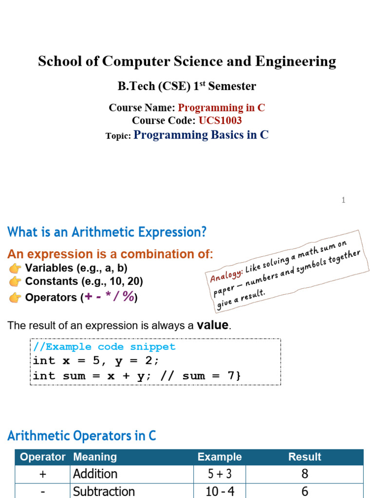 C Programming Basics: Operators & Control Flow | PDF | Control Flow ...