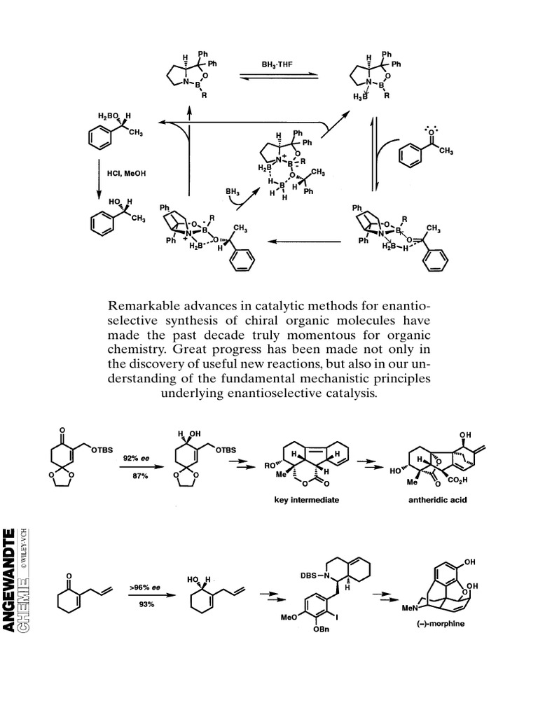Review CBS | PDF | Enantioselective Synthesis | Physical Chemistry