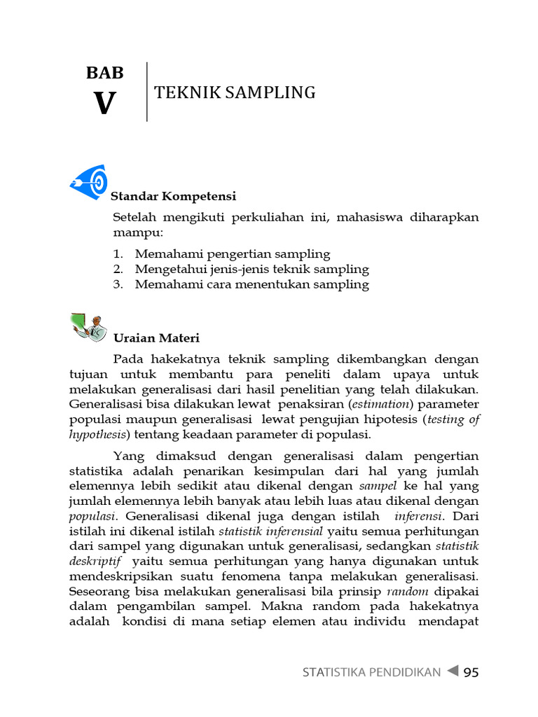 Teknik Sampling dalam Penelitian Statistika | PDF