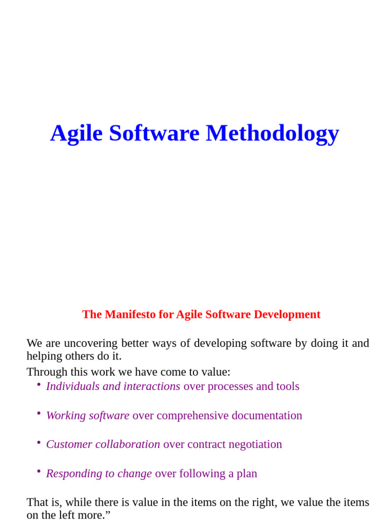 Understanding Agile Software Methodology | PDF | Scrum (Software ...