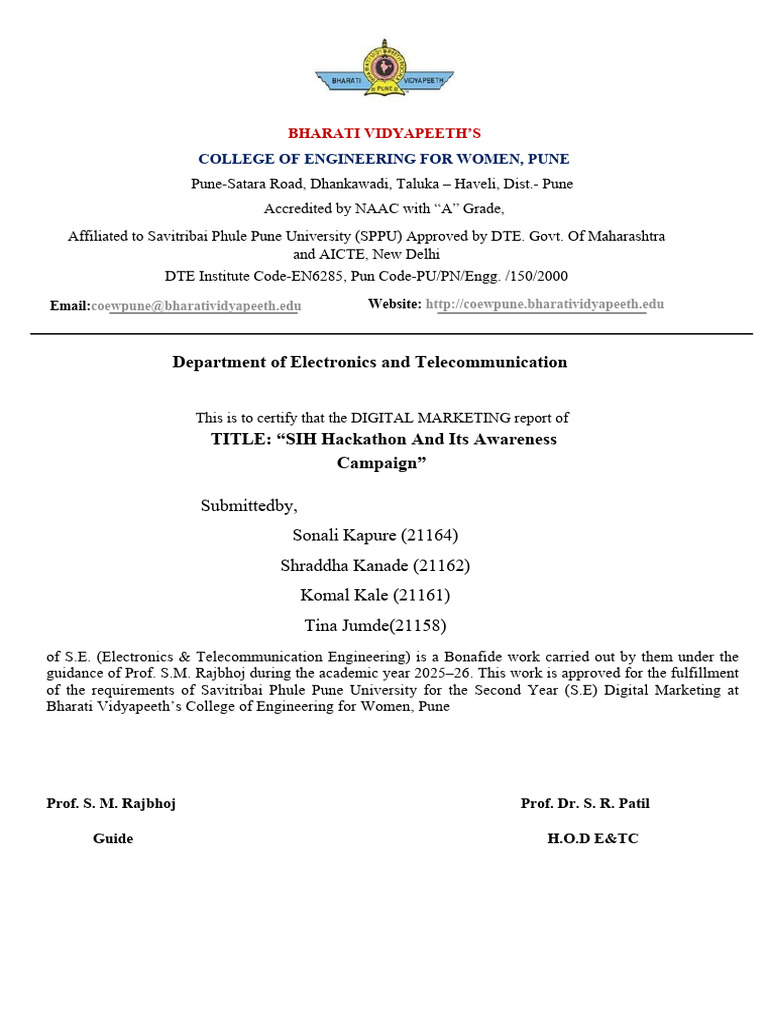 DM Report.pdf | PDF | Facebook | Human Communication