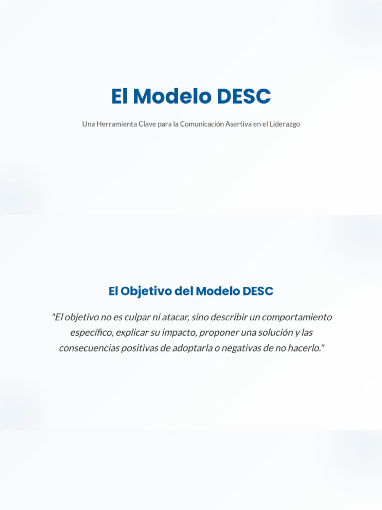 Modelo DESC Liderazgo | PDF