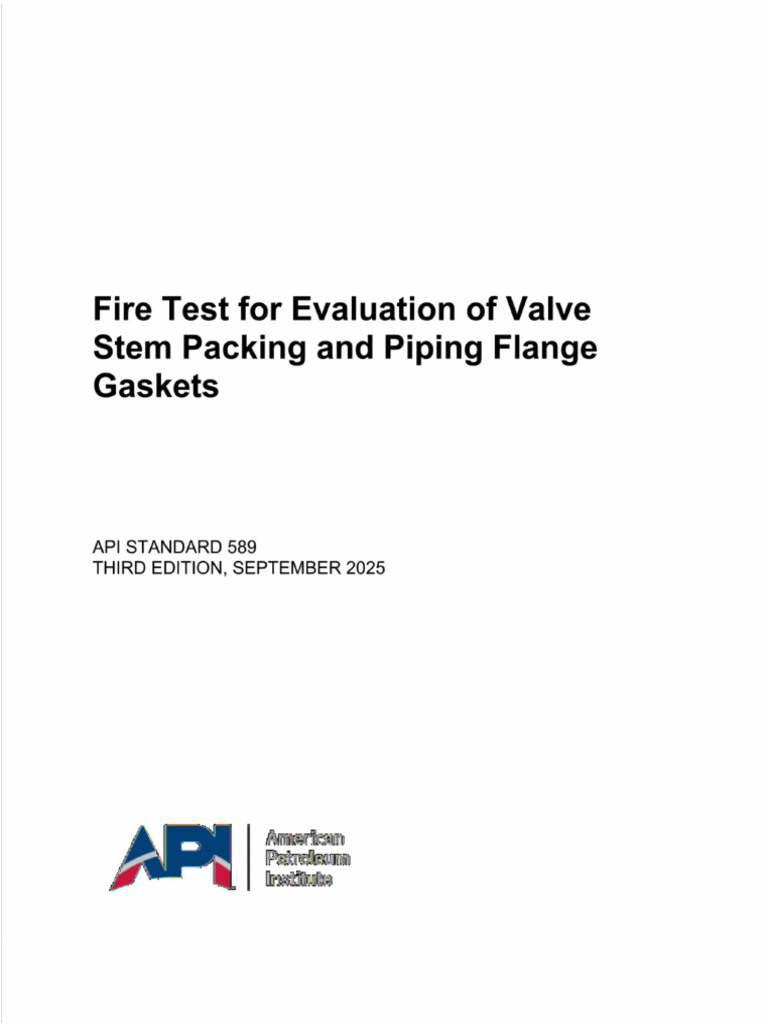 Api STD 589 3RD Ed (2025) | PDF