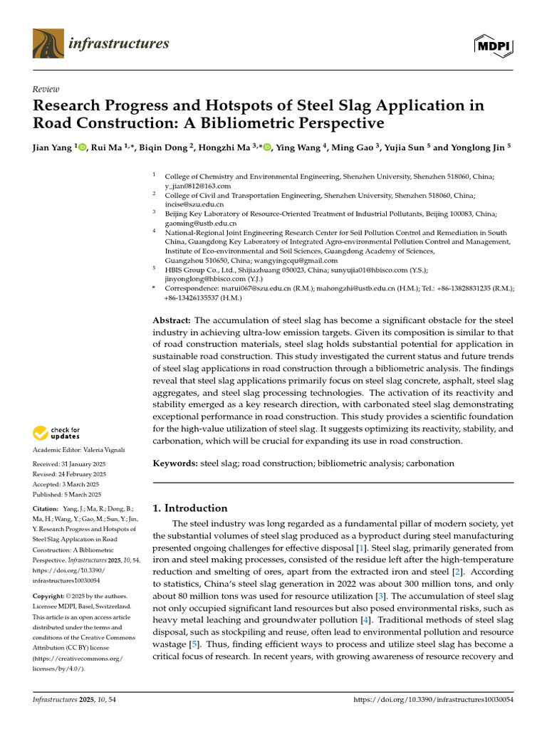 Steel Slag in Road Construction: Trends | PDF | Concrete | Construction ...