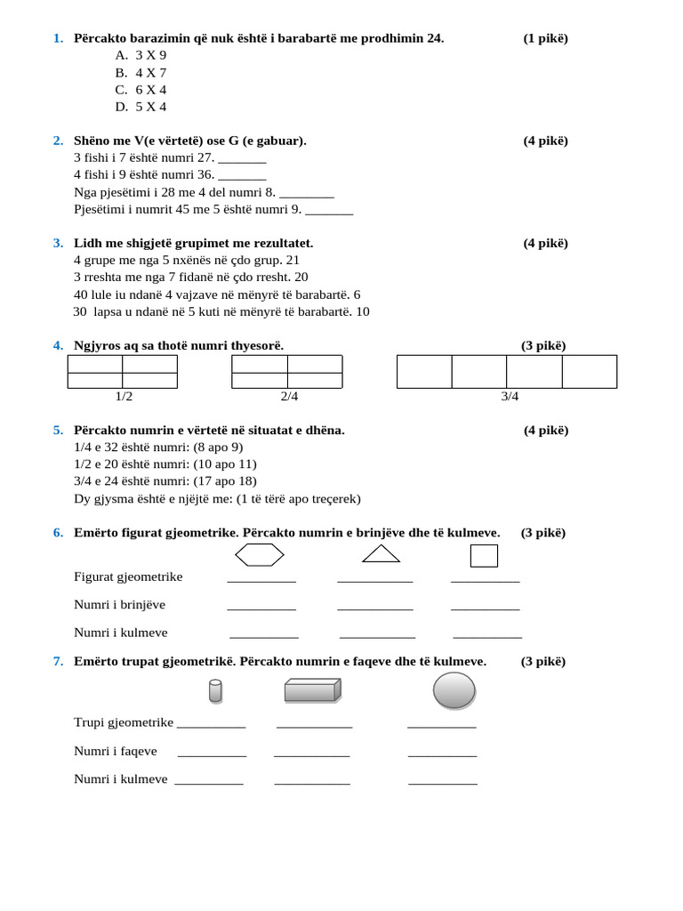TEST MAT 2 | PDF