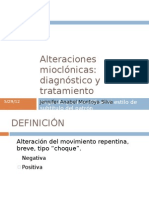 Alteraciones Mioclónicas