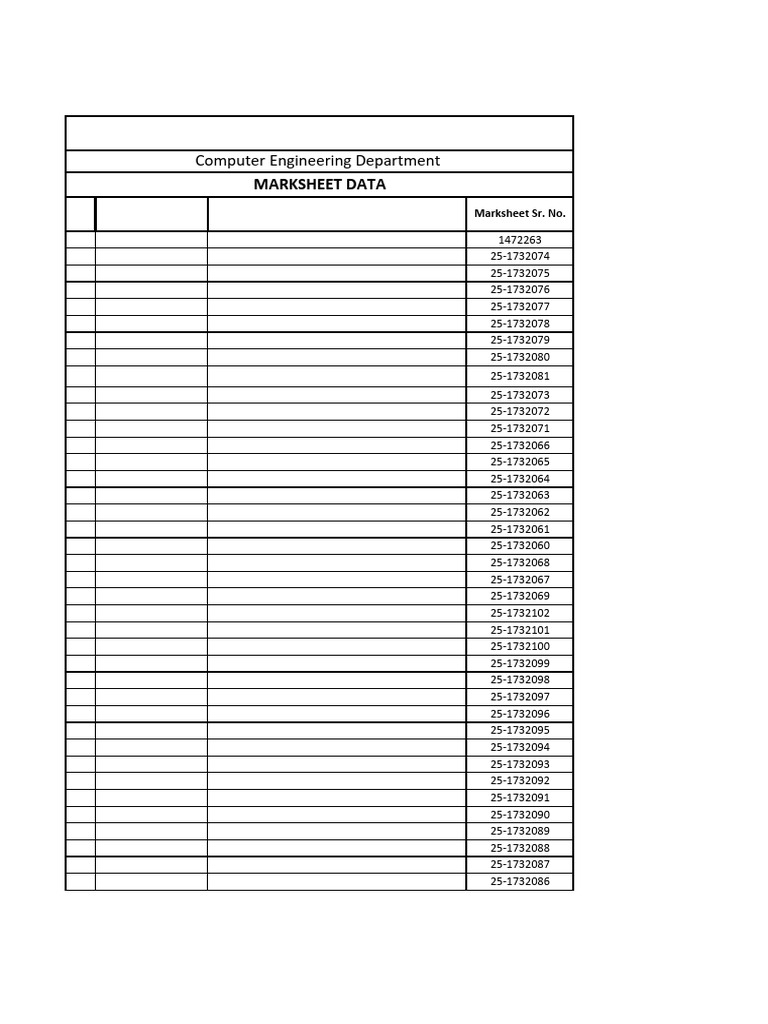 Computer Marklist All 25 | PDF
