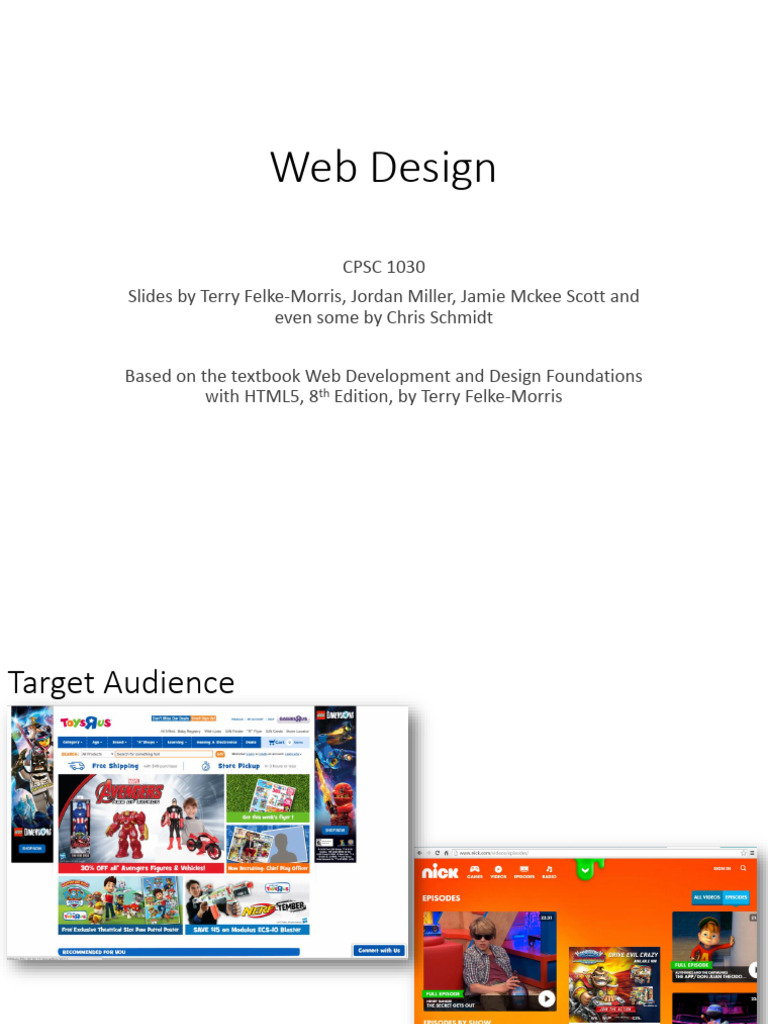 1030 W8 WebDesign Slides | PDF | Page Layout | Web Design