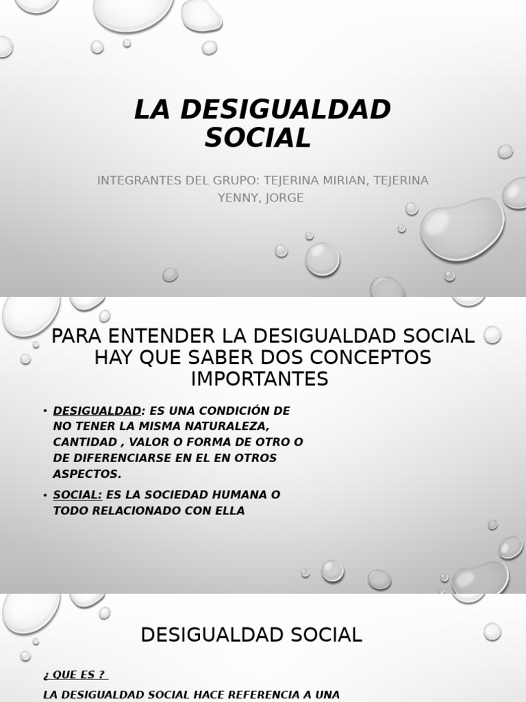 Desigualdad Social | PDF | Desigualdad social | Discriminación y ...
