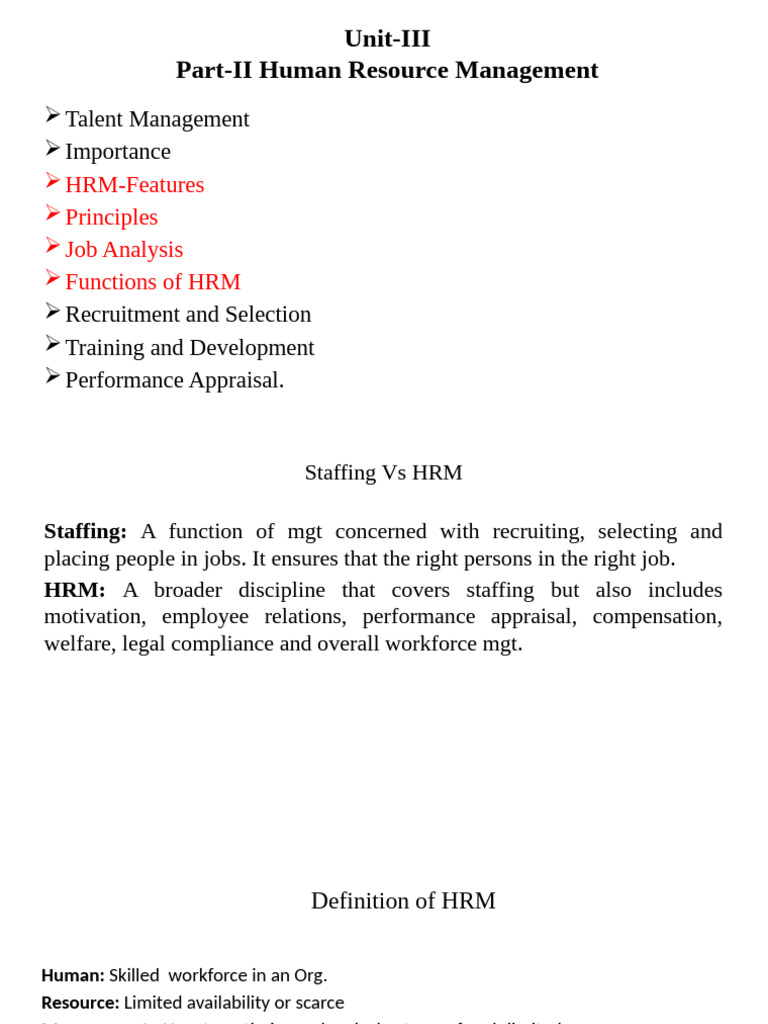 Unit-3 (Ii) HRM R22 | PDF | Human Resource Management | Performance ...
