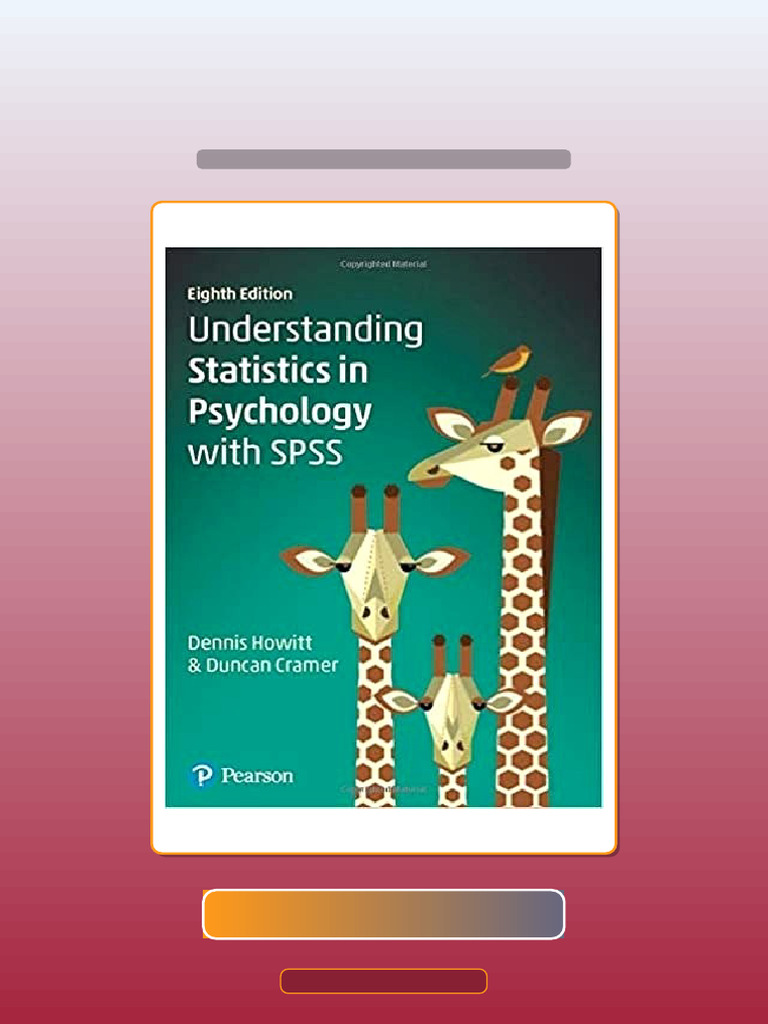 Answers For Understanding Statistics in Psychology With SPSS 8th ...