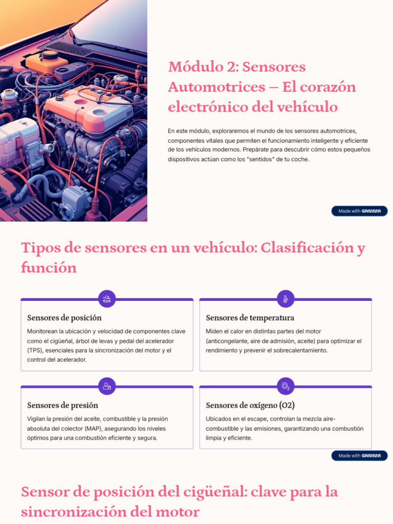 Sensores Automotrices: Guía de Diagnóstico | PDF | Sensor | Resistor