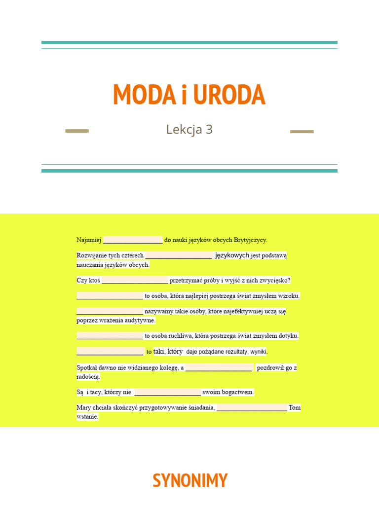 Lekcja 3 | PDF