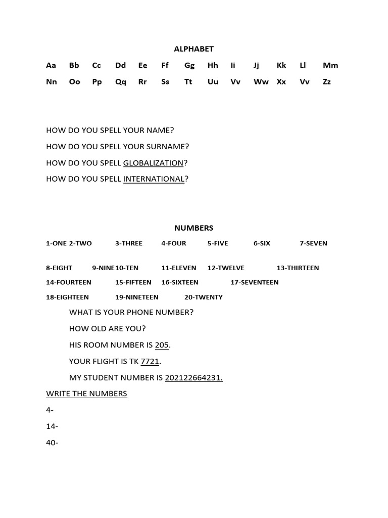English Alphabet and Basic Questions Guide | PDF