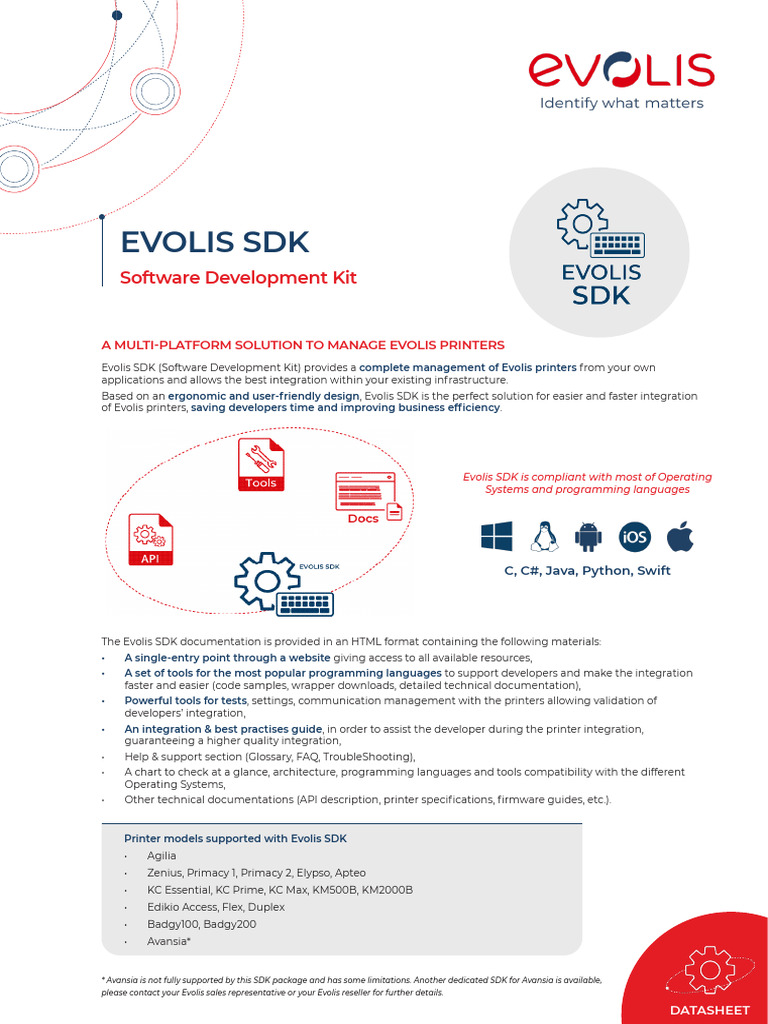 Evolis SDK for Printer Management Solutions | PDF | Printer (Computing ...