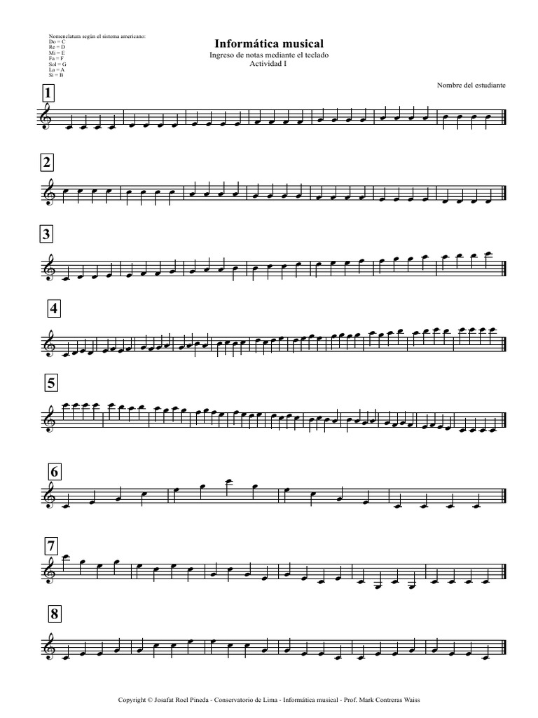 Informatique musicale : saisie de notes | PDF