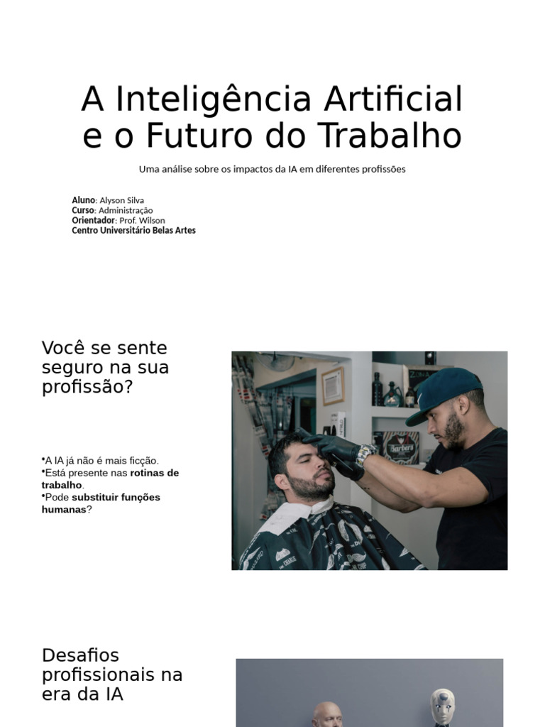 A Inteligência Artificial e o Futuro Do Trabalho | PDF