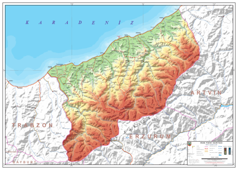 Rize Fiziki Il Haritasi 1352 | PDF