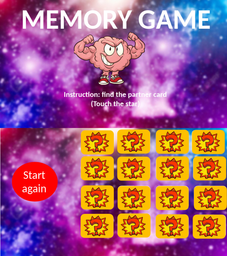 Memory Game: Find the Partner Card | PDF