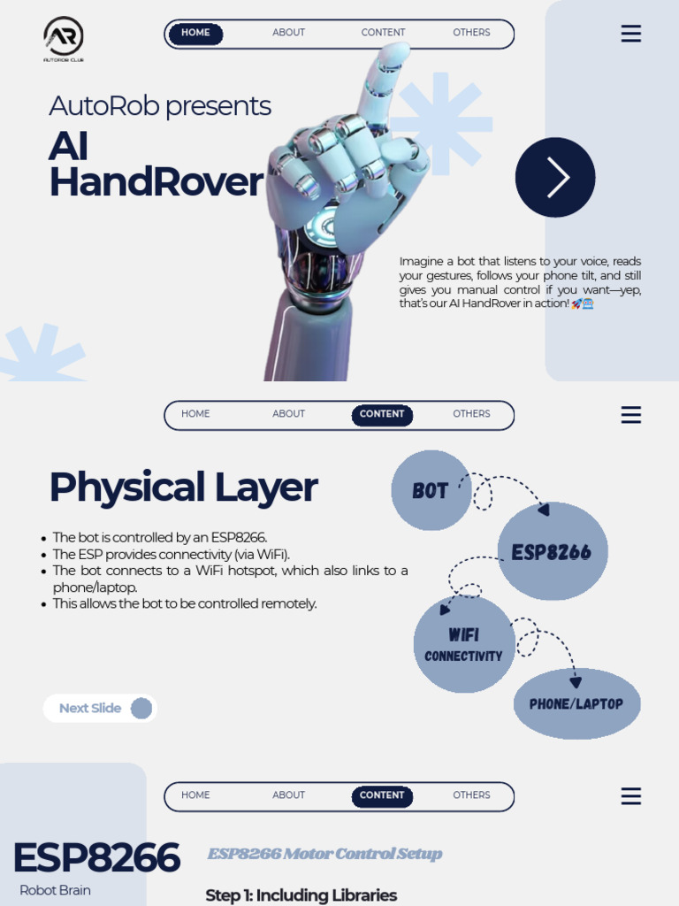 AI HandRover: Voice & Gesture Control Bot | PDF | Wi Fi | Smartphone