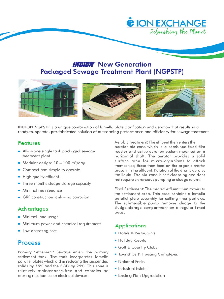 Efficient Packaged Sewage Treatment Plant | PDF | Sewage Treatment ...