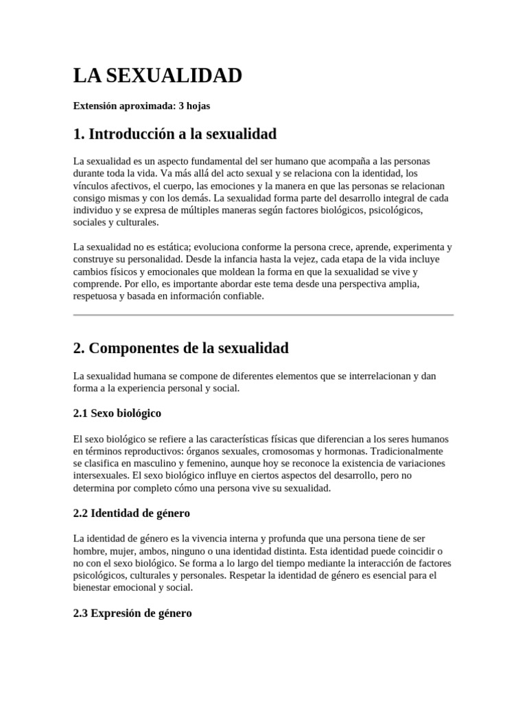 Comprendiendo la Sexualidad Humana | PDF | La sexualidad humana ...