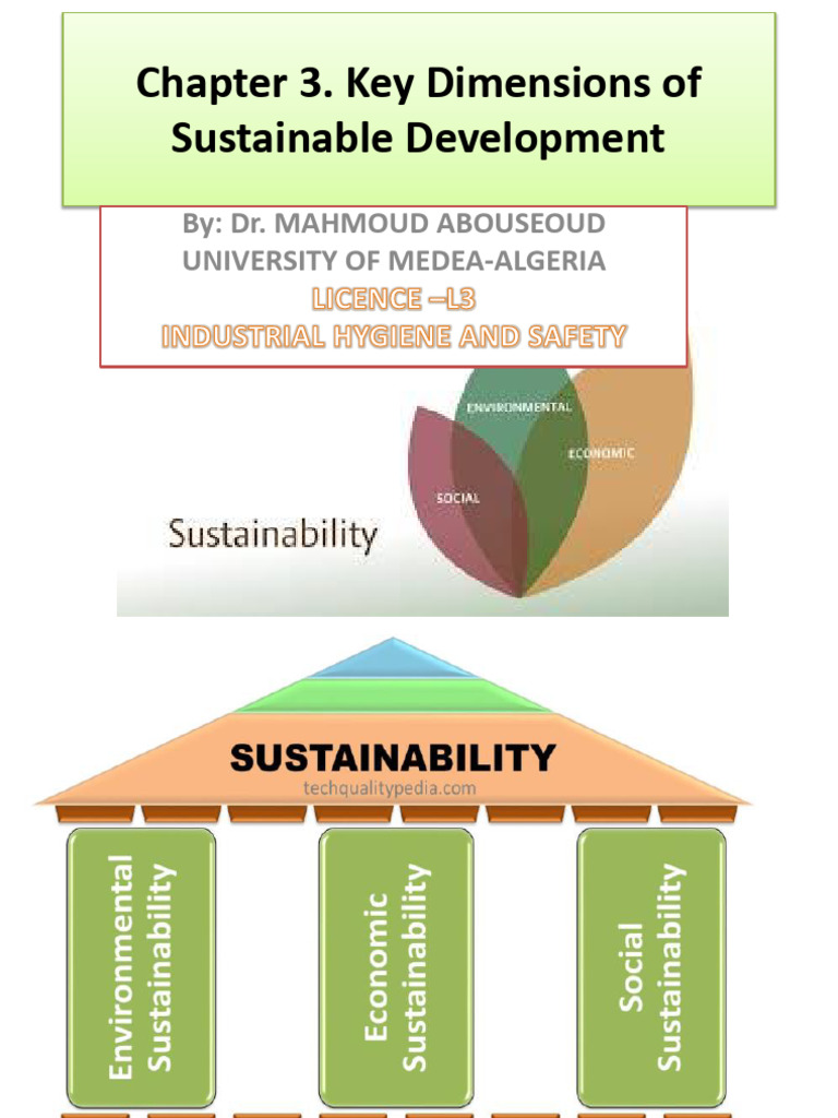 Chapter 3 The Three Dimensions of Sustainable Development | PDF ...