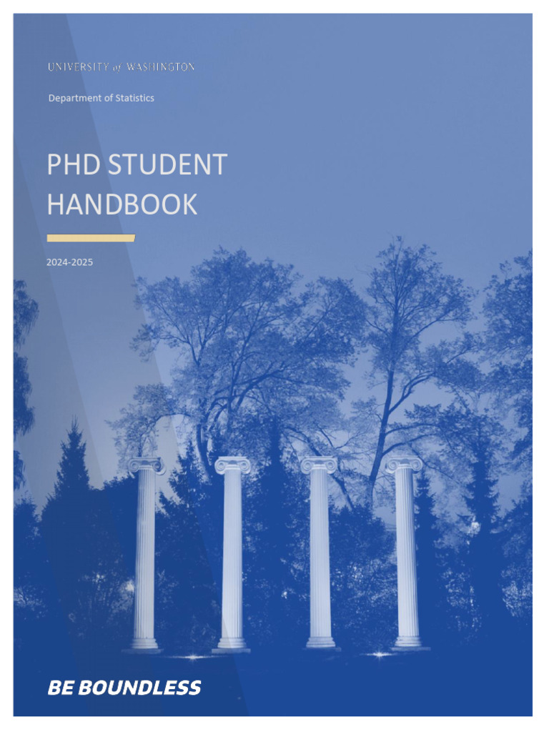 PhD Student Handbook 2024-2025 Statistics | PDF | Methodology | Doctor ...