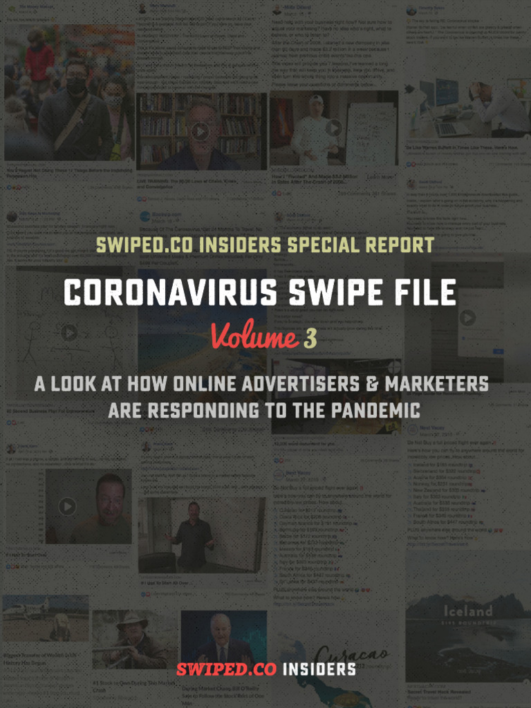 Coronavirus Swipe File Vol. 3 (Swiped - Co Insiders) | PDF