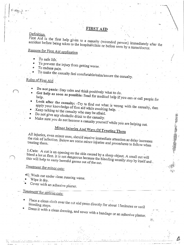 First Aid | PDF