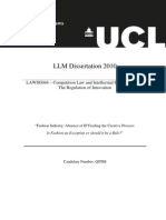 LLM Dissertation 2010: Faculty of Laws